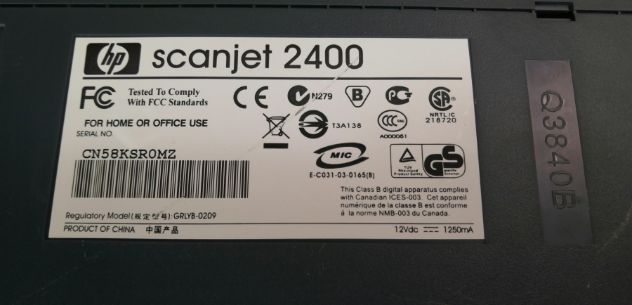 040-049-003 Сканер планшетный HP ScanJet 2400 #6